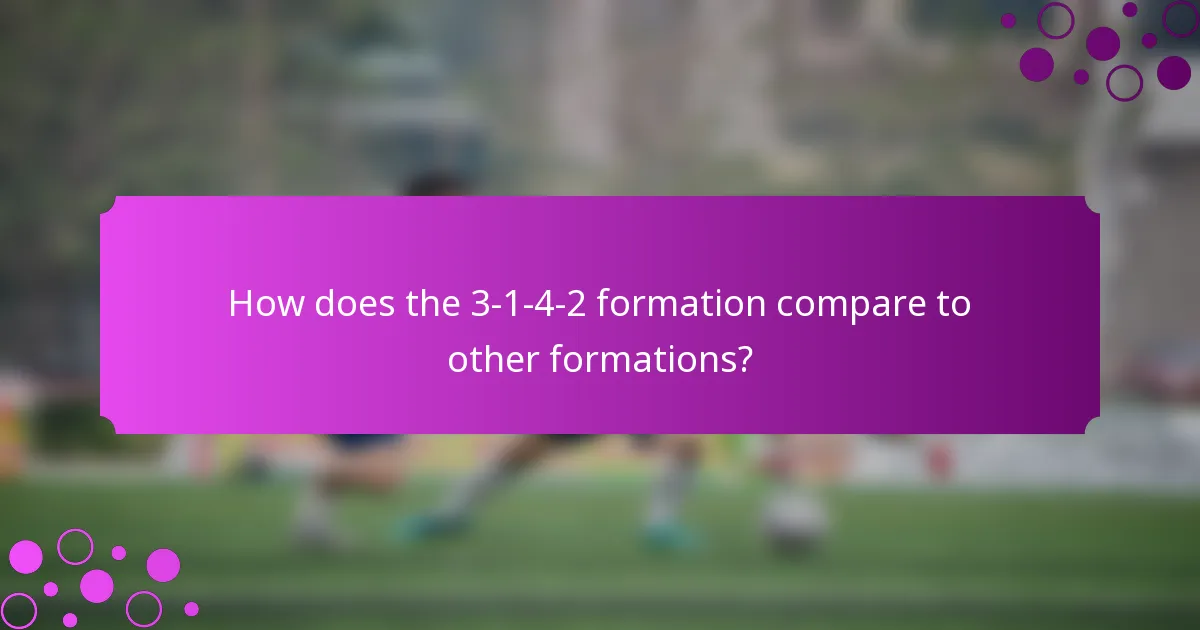How does the 3-1-4-2 formation compare to other formations?